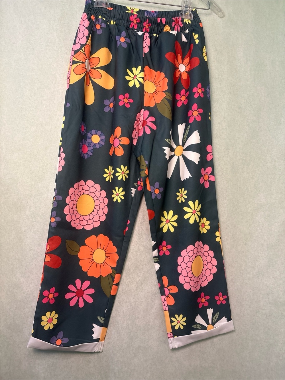 Nichole Miller Floral Print small plants Hippie Hobo with Multicolor Flowers
